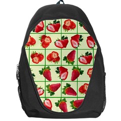 Strawberries Pattern Backpack Bag by SuperPatterns