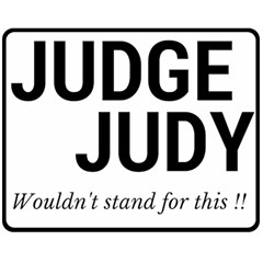 Judge Judy Wouldn t Stand For This! Double Sided Fleece Blanket (medium)  by theycallmemimi