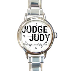 Judge Judy Wouldn t Stand For This! Round Italian Charm Watch by theycallmemimi