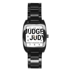 Judge Judy Wouldn t Stand For This! Stainless Steel Barrel Watch by theycallmemimi