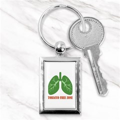 Tobacco Free Zone Key Chains (rectangle)  by linceazul