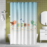 Cute Birds Shower Curtain 48  x 72  (Small)  Curtain(48  X 72 ) - 42.18 x64.8  Curtain(48  X 72 )