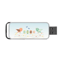 Cute Birds Portable Usb Flash (two Sides) by linceazul