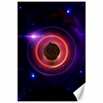 The Little Astronaut on a Tiny Fractal Planet Canvas 12  x 18   11.88 x17.36  Canvas - 1