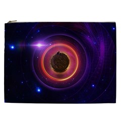 The Little Astronaut On A Tiny Fractal Planet Cosmetic Bag (xxl) 