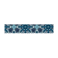 Boho Blue Fancy Tile Pattern Flano Scarf (mini) by KirstenStar