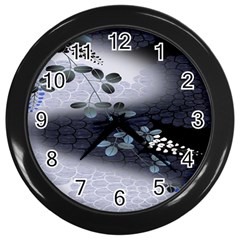 Abstract Black And Gray Tree Wall Clocks (black) by BangZart