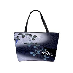 Abstract Black And Gray Tree Shoulder Handbags by BangZart