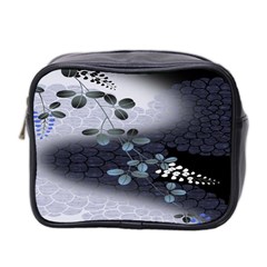 Abstract Black And Gray Tree Mini Toiletries Bag 2-side by BangZart