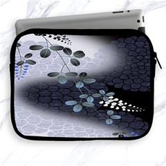 Abstract Black And Gray Tree Apple Ipad 2/3/4 Zipper Cases by BangZart