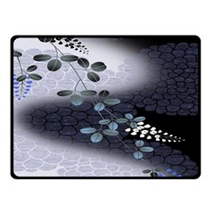 Abstract Black And Gray Tree Double Sided Fleece Blanket (small)  by BangZart