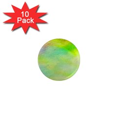 Abstract Yellow Green Oil 1  Mini Magnet (10 Pack)  by BangZart