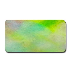 Abstract Yellow Green Oil Medium Bar Mats by BangZart