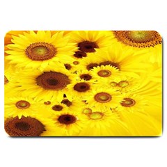 Beautiful Sunflowers Large Doormat  by BangZart