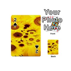 Beautiful Sunflowers Playing Cards 54 (mini)  by BangZart