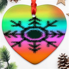 Vector Snowflake Ornament (heart) by BangZart