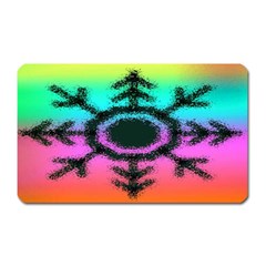 Vector Snowflake Magnet (rectangular) by BangZart