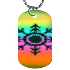 Vector Snowflake Dog Tag (one Side) by BangZart