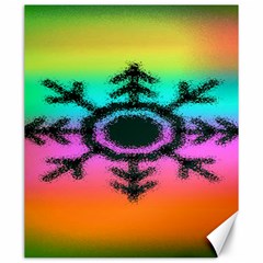 Vector Snowflake Canvas 20  X 24   by BangZart