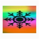 Vector Snowflake Small Glasses Cloth (2-Side) Front