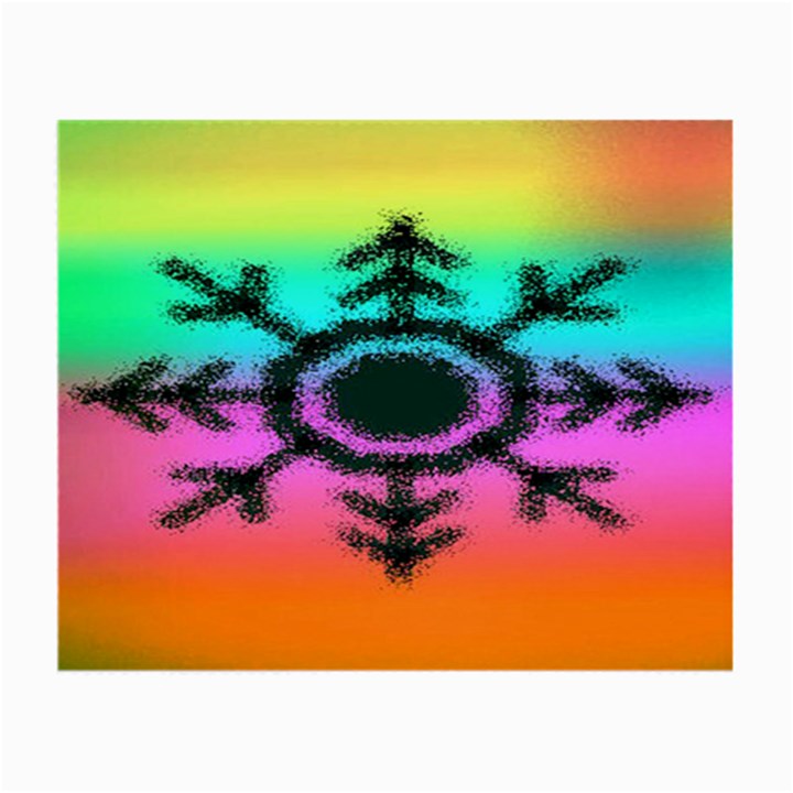 Vector Snowflake Small Glasses Cloth (2-Side)