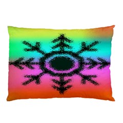 Vector Snowflake Pillow Case (two Sides) by BangZart