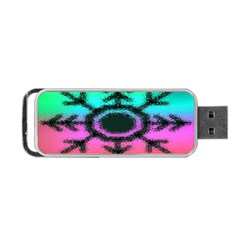 Vector Snowflake Portable Usb Flash (two Sides) by BangZart