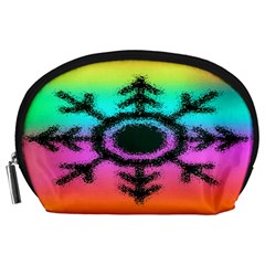 Vector Snowflake Accessory Pouches (large)  by BangZart