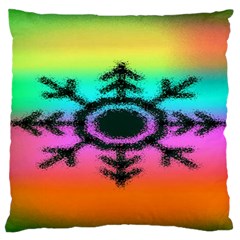 Vector Snowflake Standard Flano Cushion Case (one Side) by BangZart