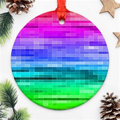 Pretty Color Round Ornament (two Sides) by BangZart