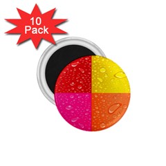 Color Abstract Drops 1 75  Magnets (10 Pack) 