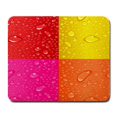 Color Abstract Drops Large Mousepads by BangZart