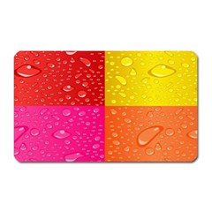 Color Abstract Drops Magnet (rectangular) by BangZart