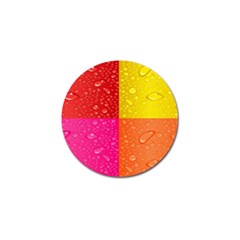 Color Abstract Drops Golf Ball Marker (4 Pack) by BangZart