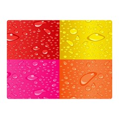 Color Abstract Drops Double Sided Flano Blanket (mini)  by BangZart