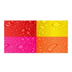 Color Abstract Drops Satin Wrap by BangZart