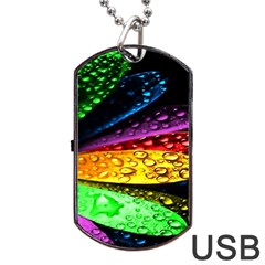 Abstract Flower Dog Tag Usb Flash (two Sides) by BangZart