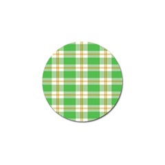 Abstract Green Plaid Golf Ball Marker by BangZart