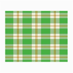 Abstract Green Plaid Small Glasses Cloth by BangZart