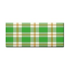 Abstract Green Plaid Cosmetic Storage Cases by BangZart