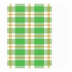 Abstract Green Plaid Small Garden Flag (two Sides) by BangZart