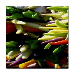 Bright Peppers Tile Coasters by BangZart