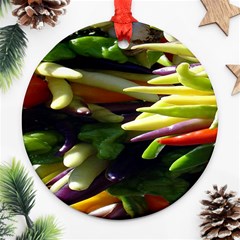 Bright Peppers Ornament (round) by BangZart