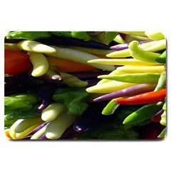 Bright Peppers Large Doormat  by BangZart