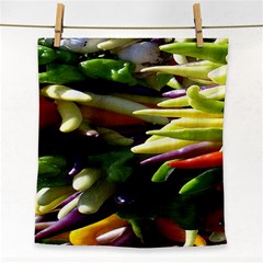 Bright Peppers Face Towel by BangZart