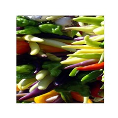 Bright Peppers Small Satin Scarf (square) by BangZart