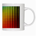 Blurred Color Pixels White Mugs Right