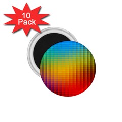 Blurred Color Pixels 1 75  Magnets (10 Pack) 