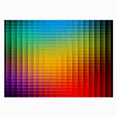 Blurred Color Pixels Large Glasses Cloth (2-side) by BangZart