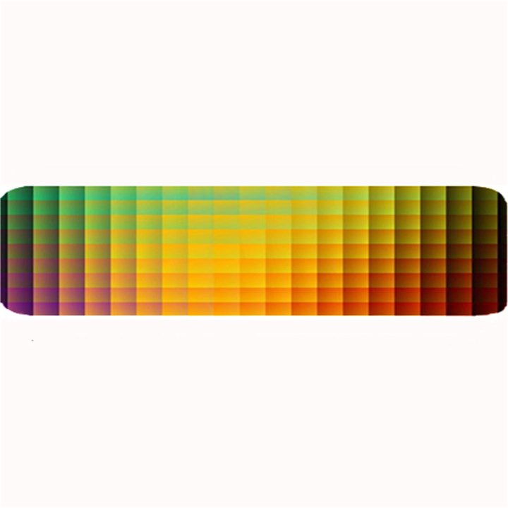 Blurred Color Pixels Large Bar Mats